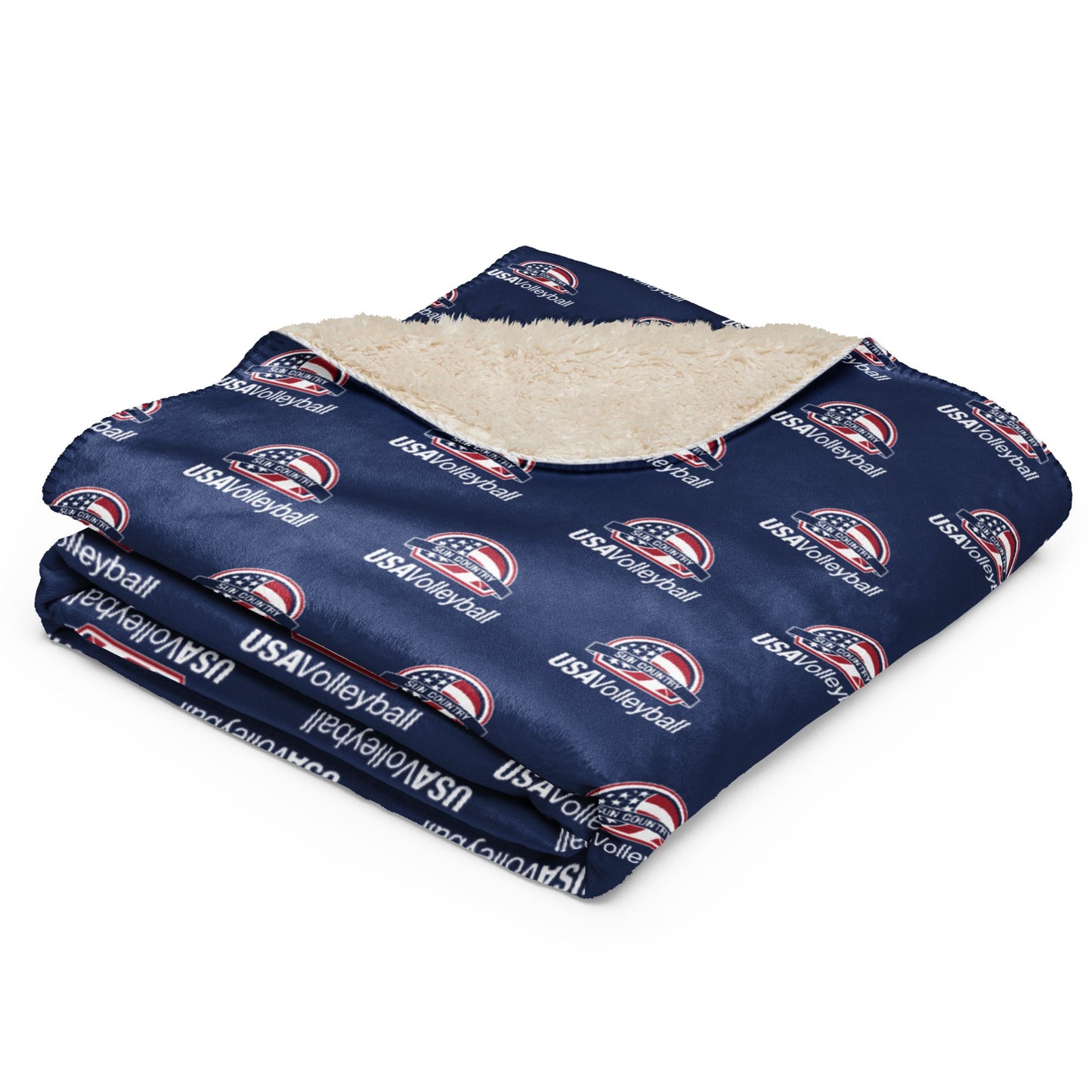 Sun Country Volleyball Sherpa Blanket