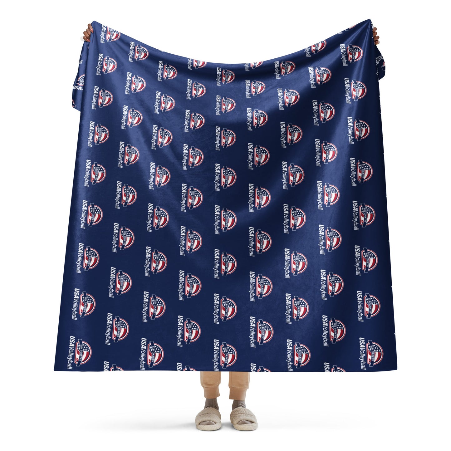 Sun Country Volleyball Sherpa Blanket
