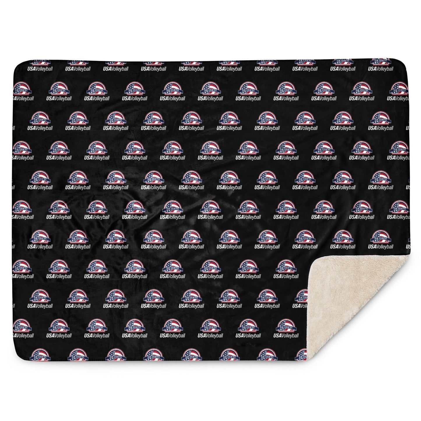 Sun Country Volleyball Sherpa Blanket