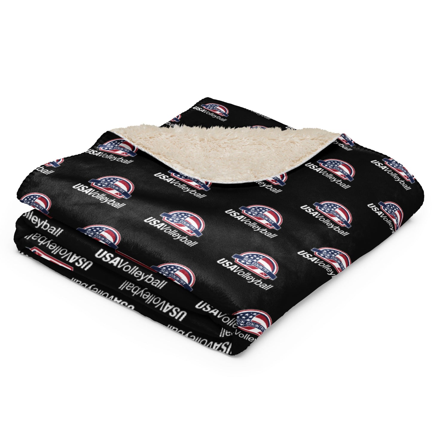 Sun Country Volleyball Sherpa Blanket