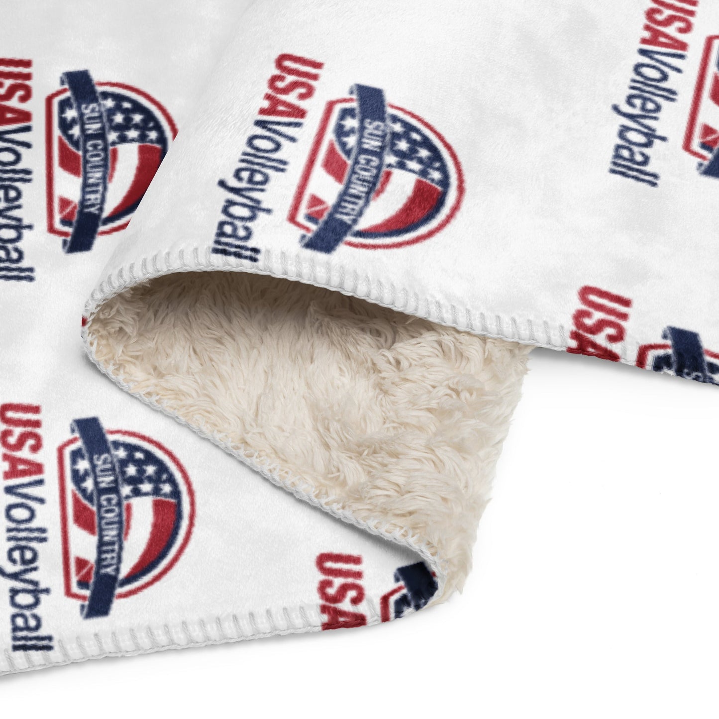 Sun Country Volleyball Sherpa Blanket