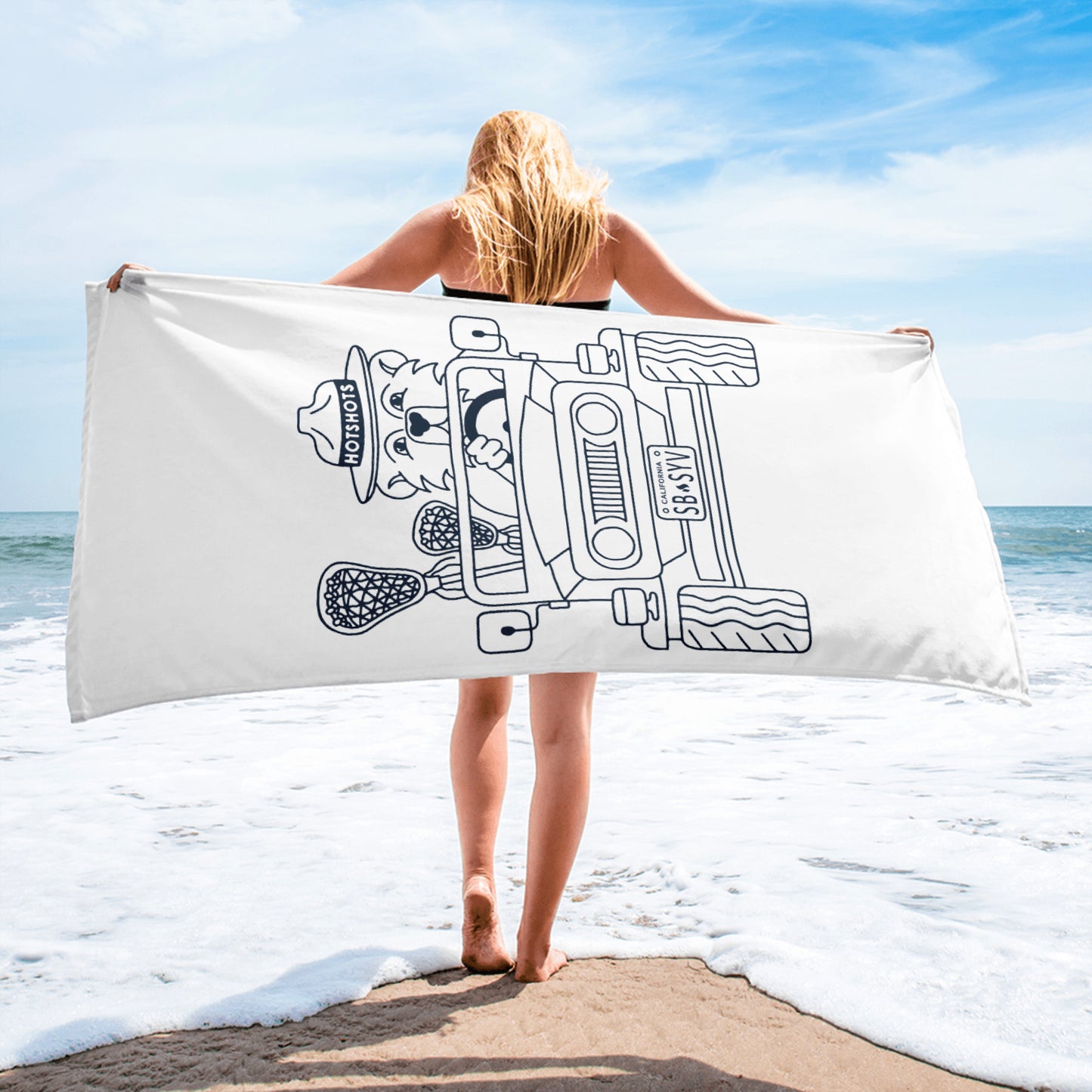 Hotshots Lacrosse Beach Towel