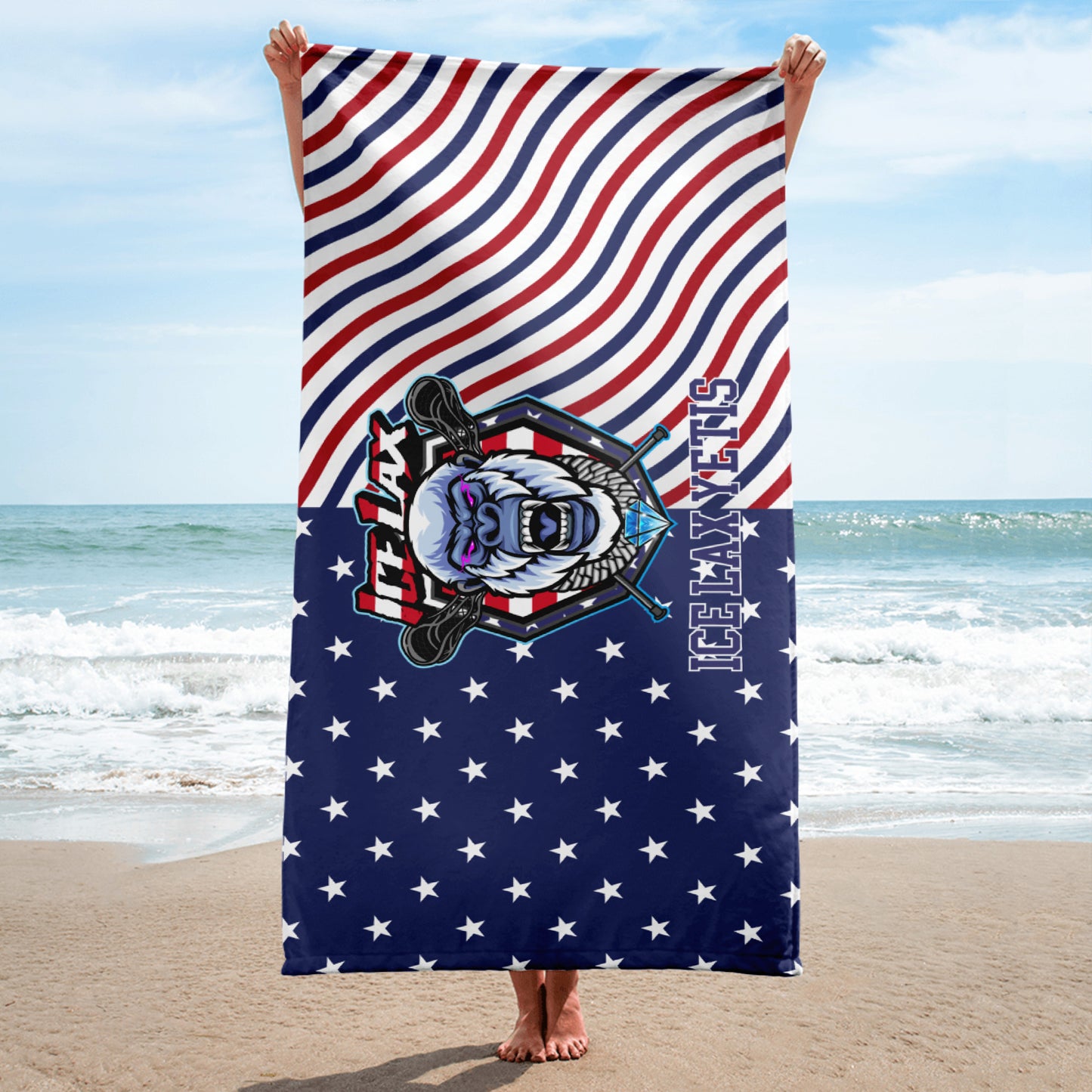 ICE LAX Beach Towel