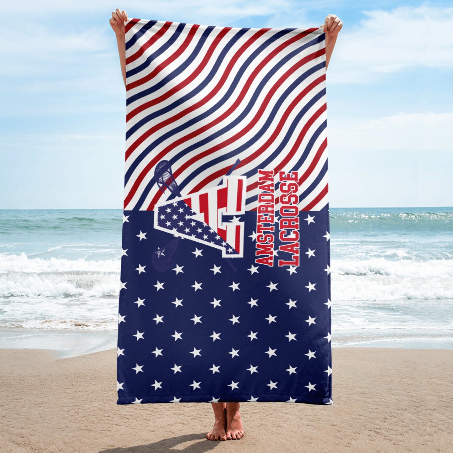 Amsterdam Lacrosse Beach Towel