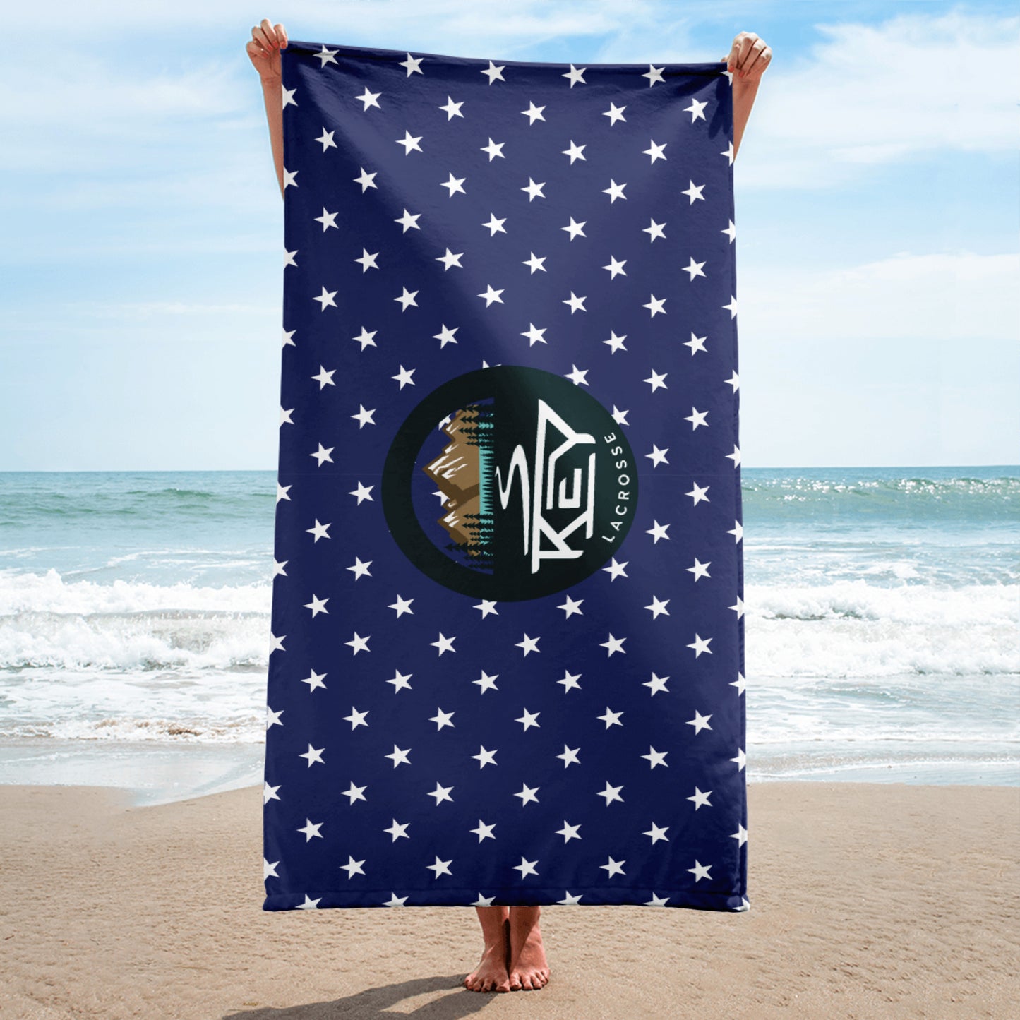 Key Lacrosse Beach Towel