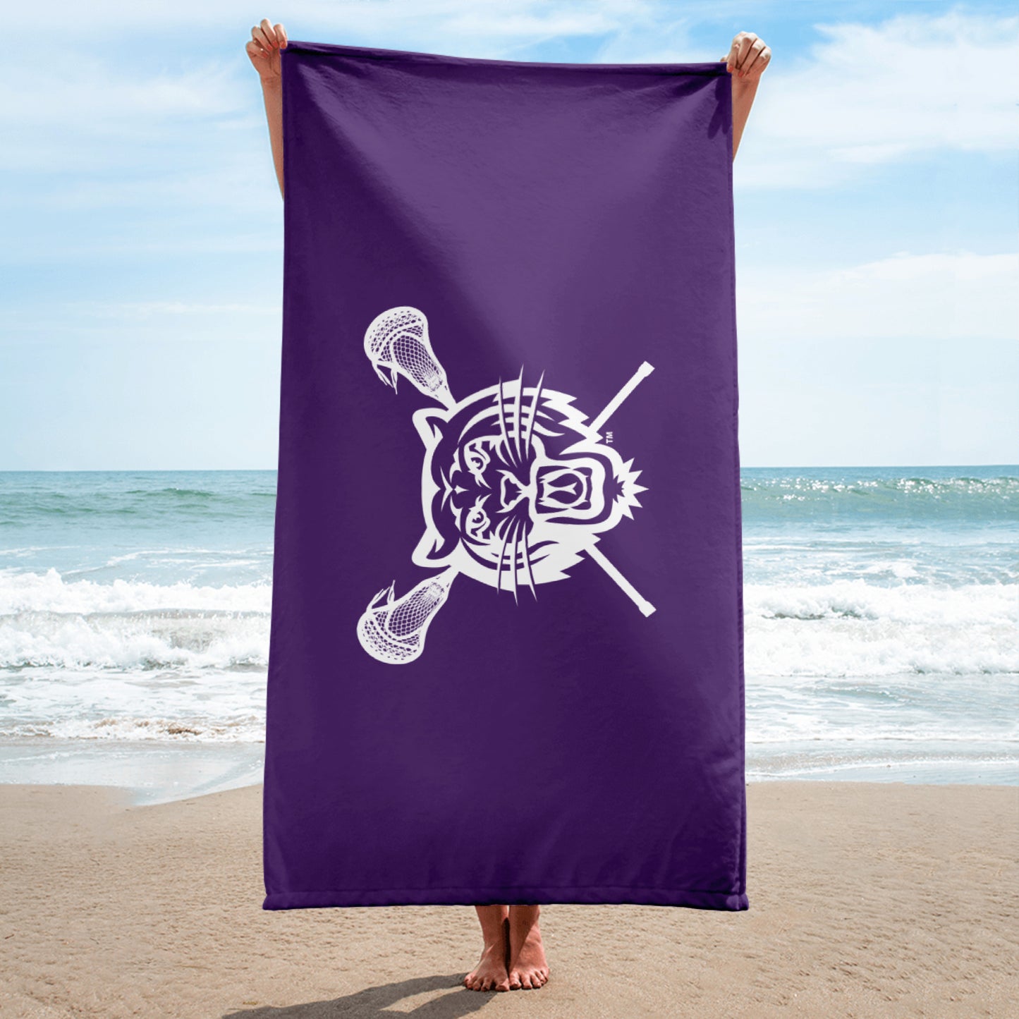 Tiger Lax Beach Towel