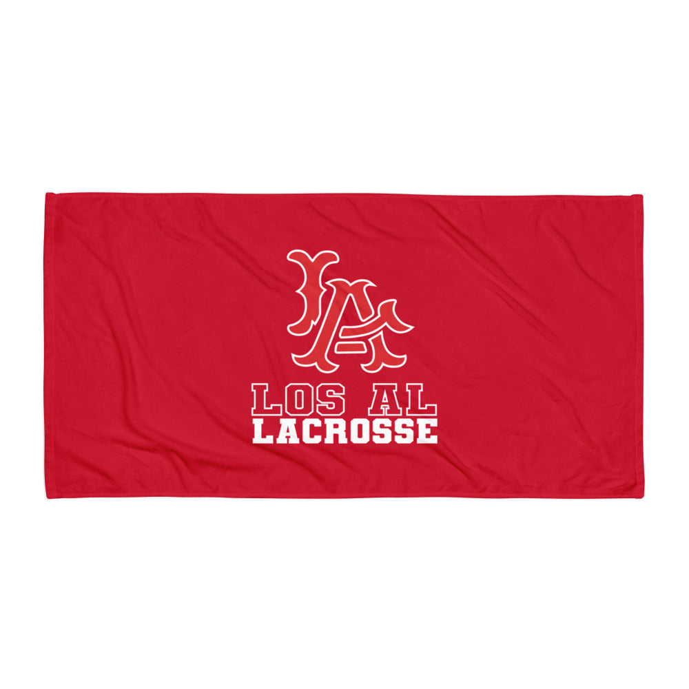 Los Al Lacrosse Corner  Beach Towel