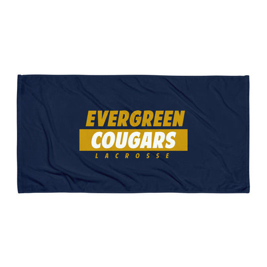 Evergreen High School Lacrosse Beach Towel