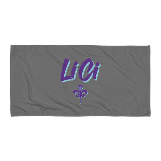 Lilac City Lacrosse Beach Towel