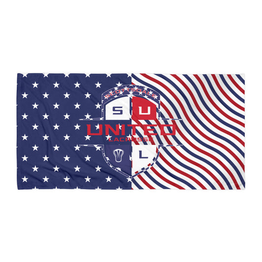 United Lacrosse USA Beach Towel