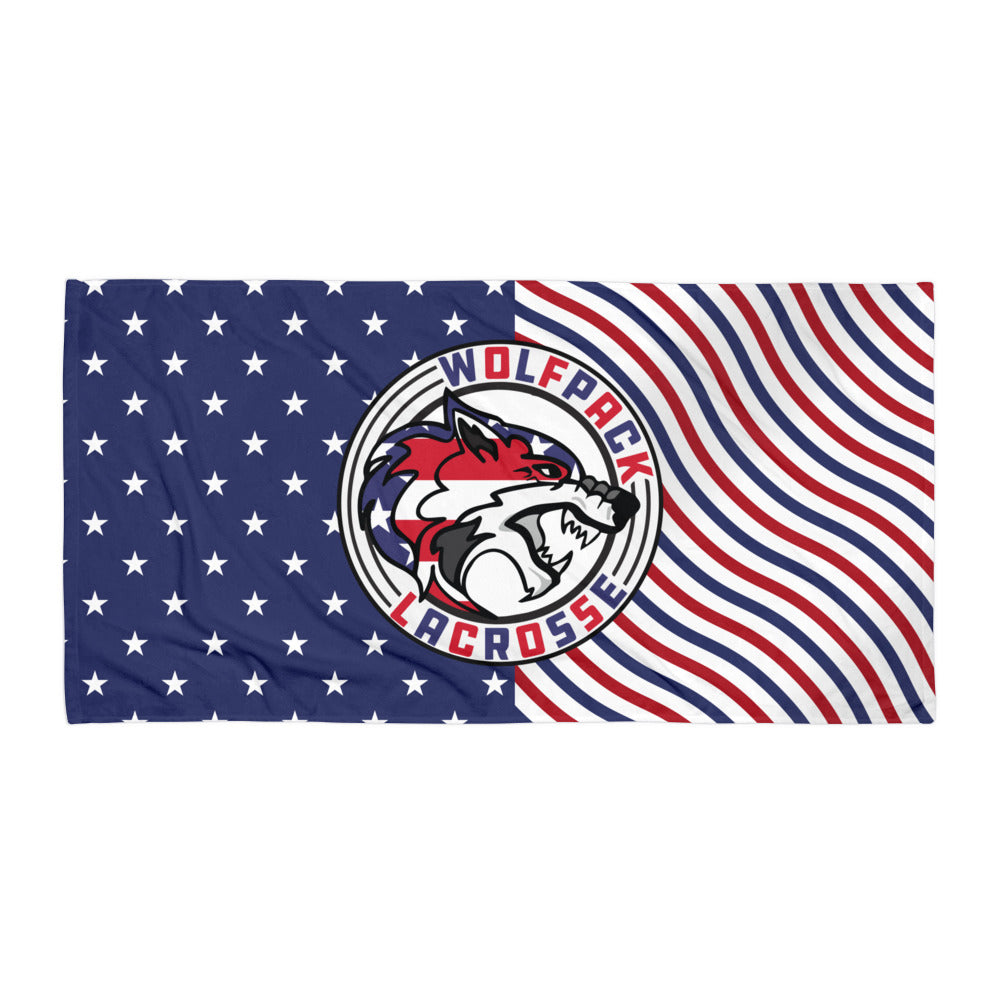 Wolfpack Lacrosse Beach Towel