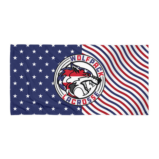 Wolfpack Lacrosse Beach Towel