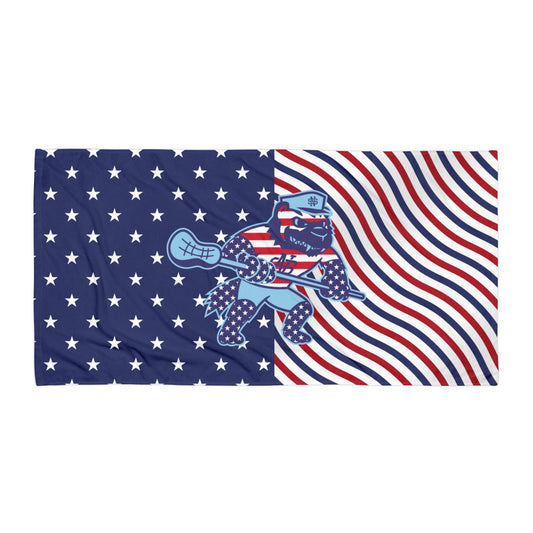 North Stafford Lacrosse USA Beach Towel