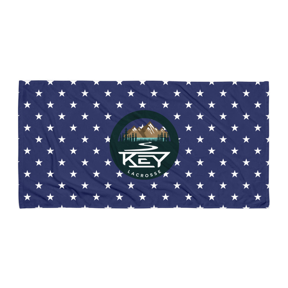 Key Lacrosse Beach Towel