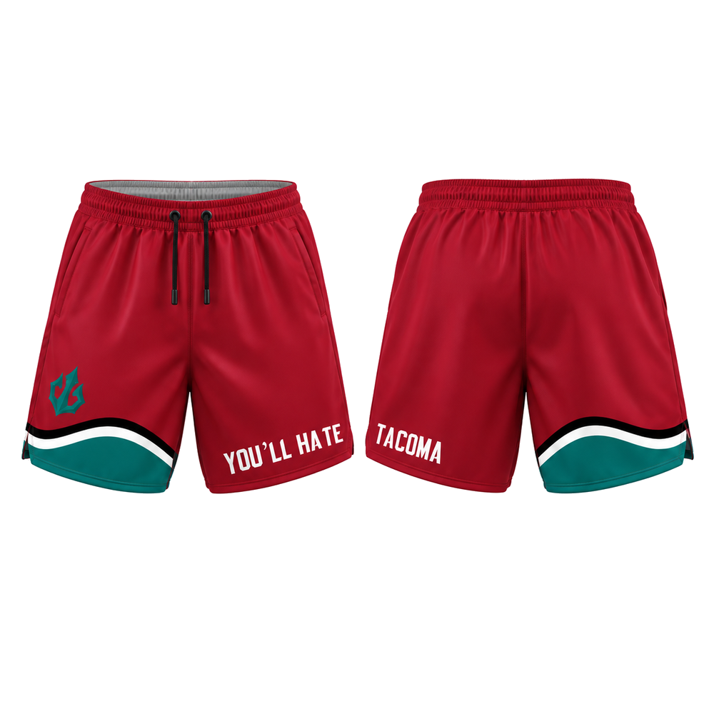 Tacoma Triton game shorts, 3D front and back