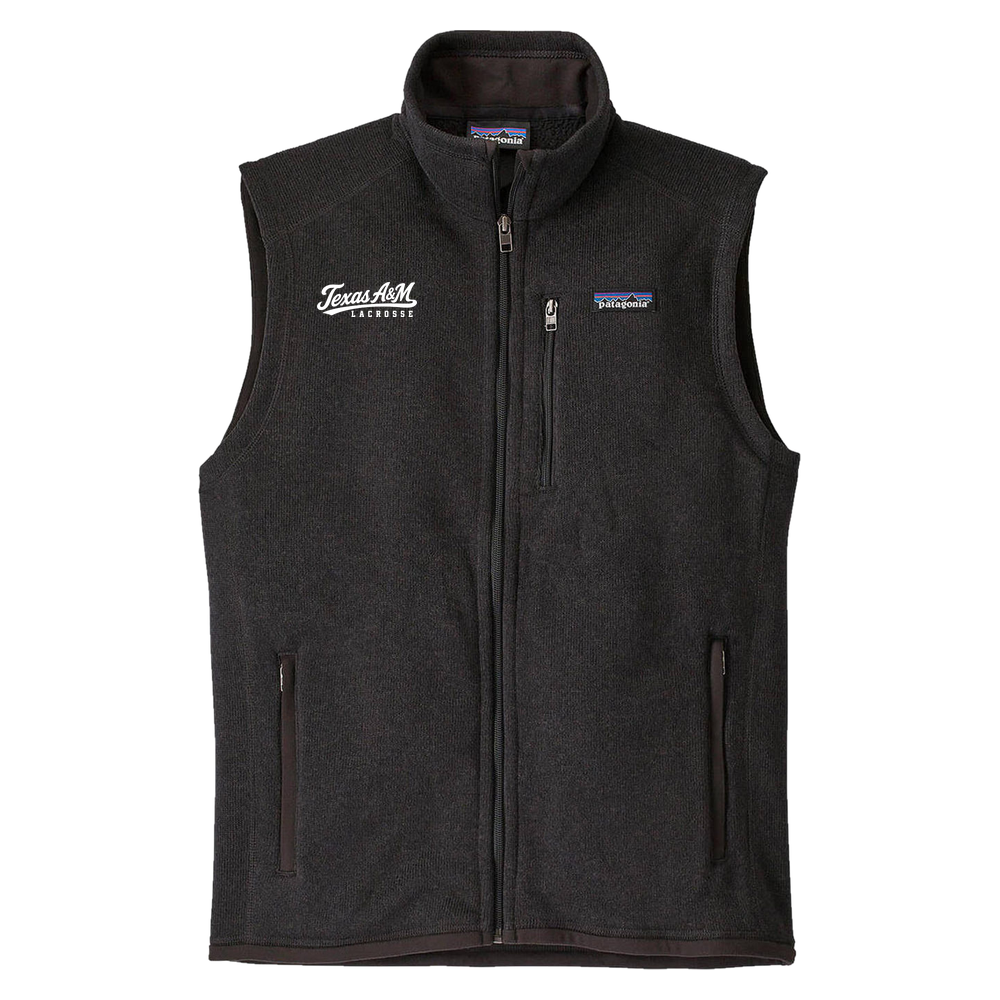 Texas A&M Lacrosse Patagonia Better Sweater Vest - Black
