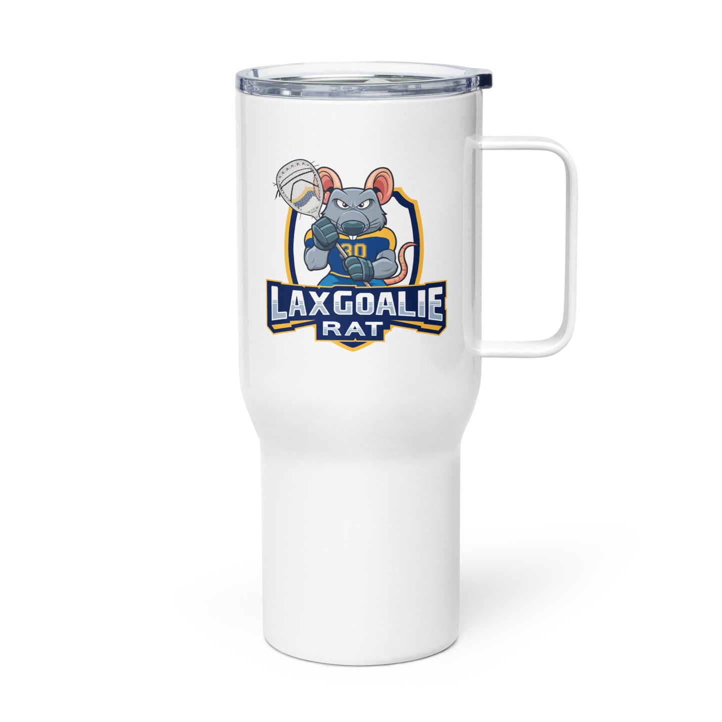 Lax Goalie Rat Travel Mug (25oz)