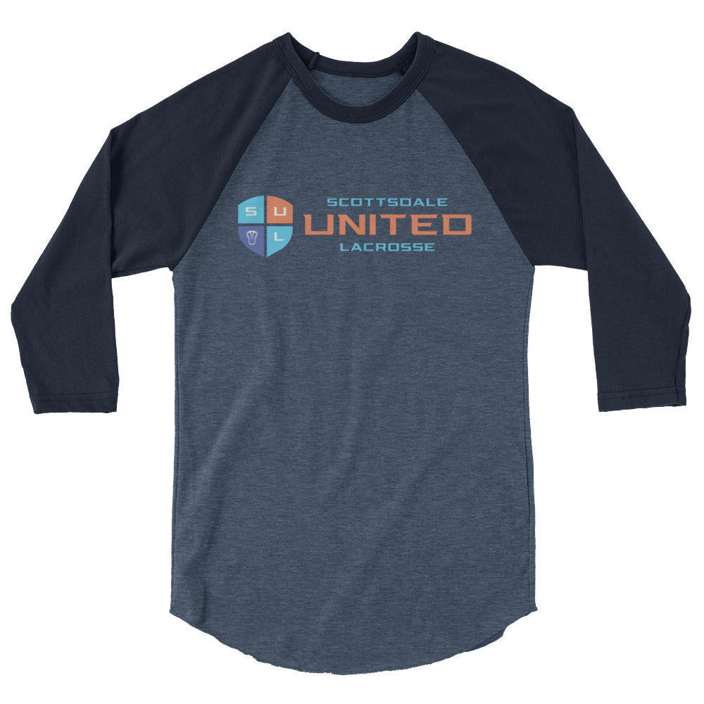 Adult United Lacrosse Club 3/4 Sleeve Raglan Tee