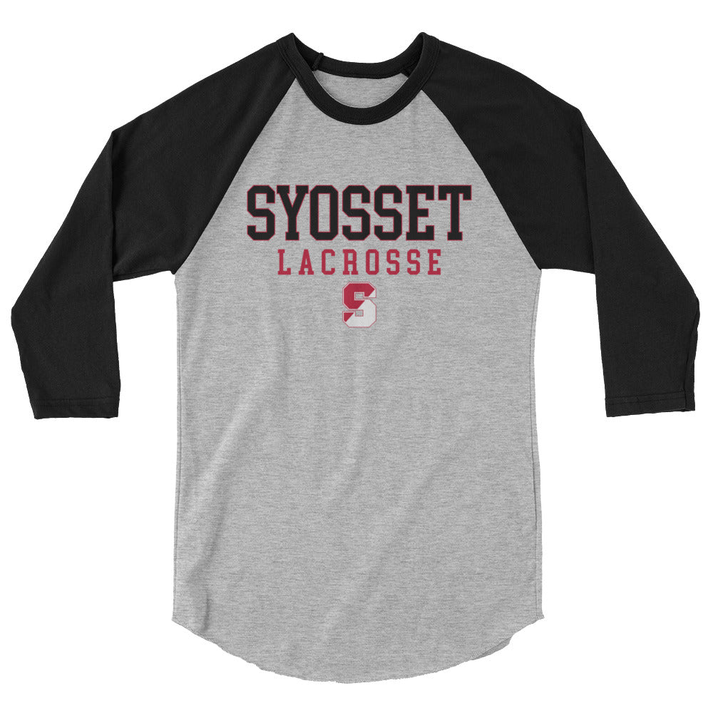 Adult Syosset Lacrosse 3/4 Sleeve Shirt