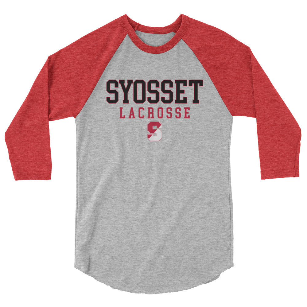 Adult Syosset Lacrosse 3/4 Sleeve Shirt