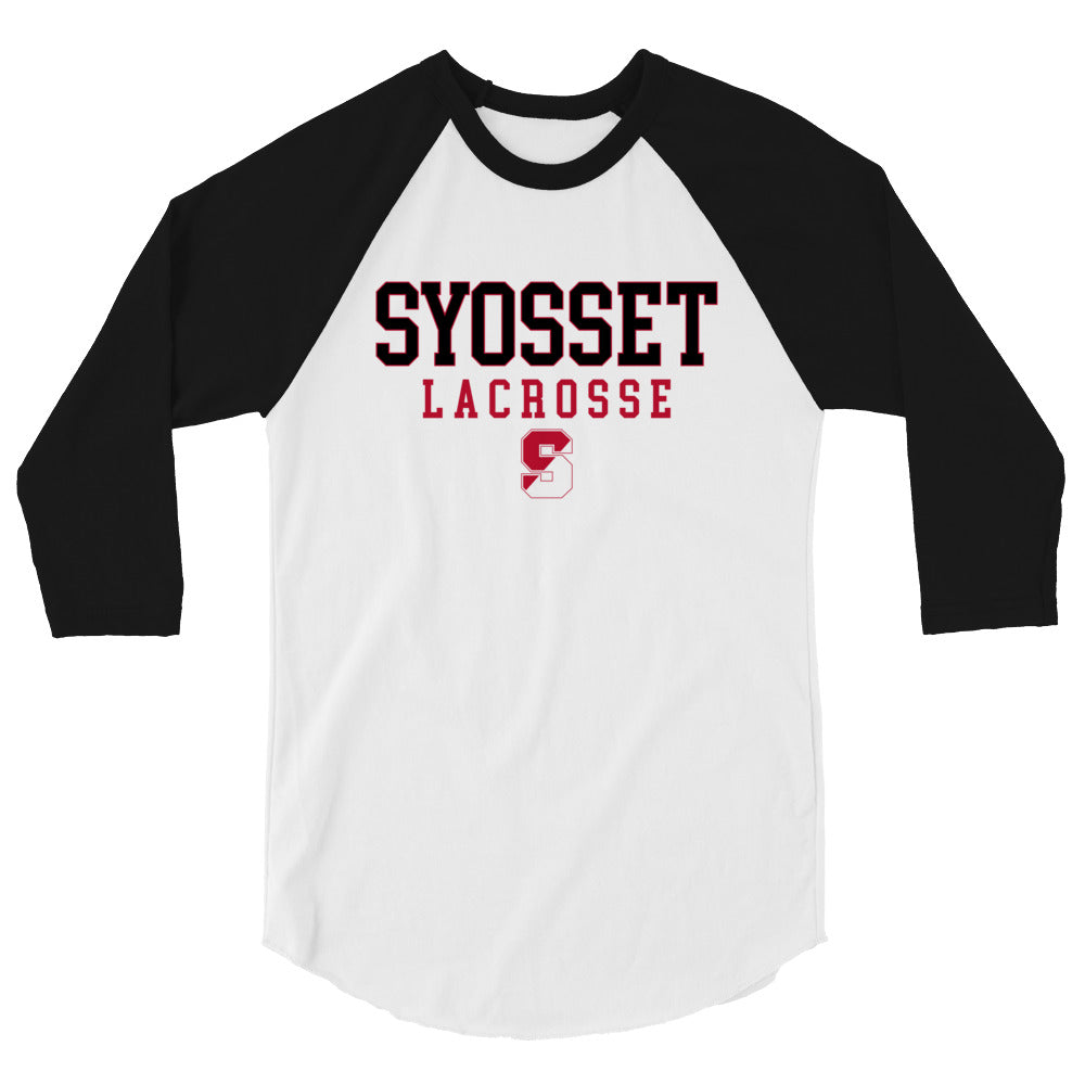 Adult Syosset Lacrosse 3/4 Sleeve Shirt