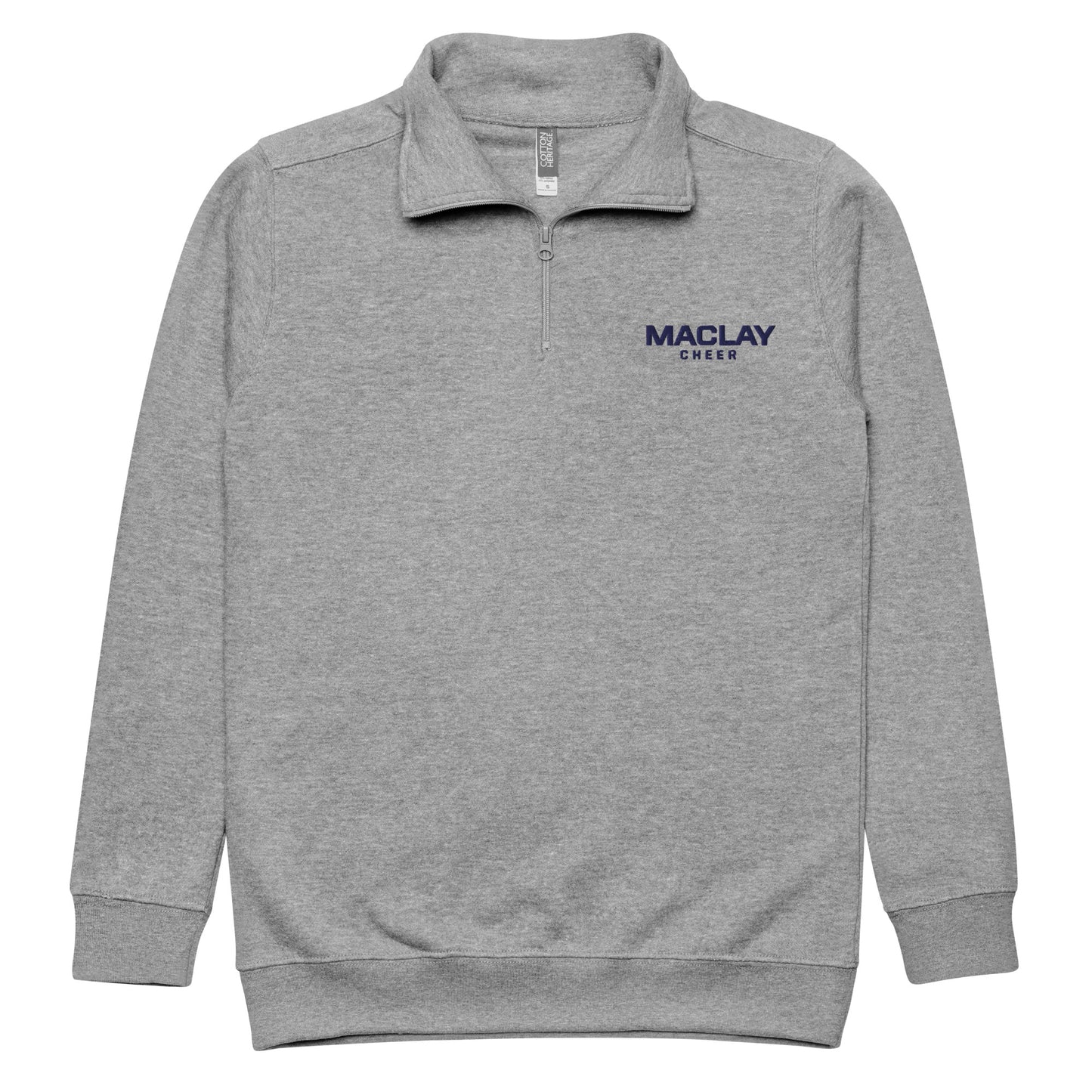 Adult Maclay Cheer Cotton Heritage 1/4 Zip Fleece
