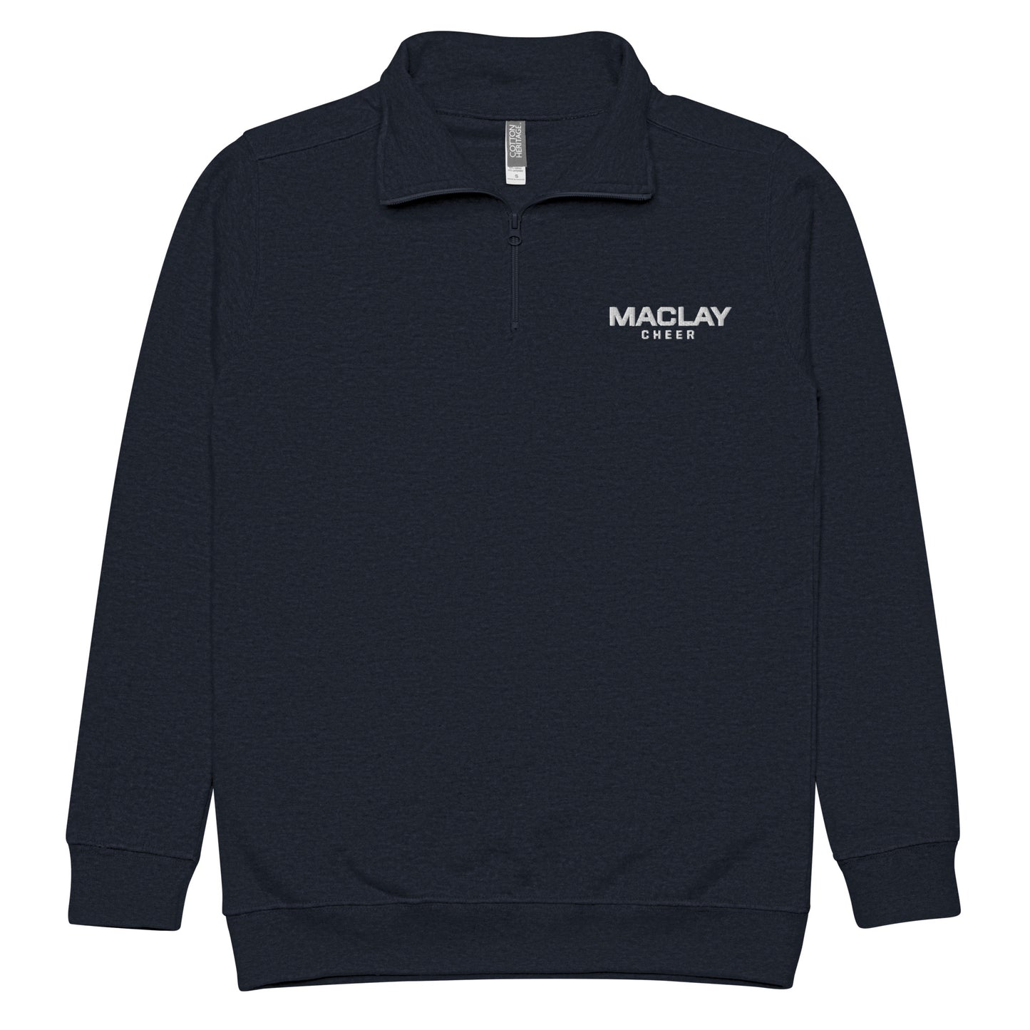 Adult Maclay Cheer Cotton Heritage 1/4 Zip Fleece