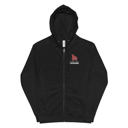Adult Los Al Lacrosse  Fleece Zip Up Hoodie