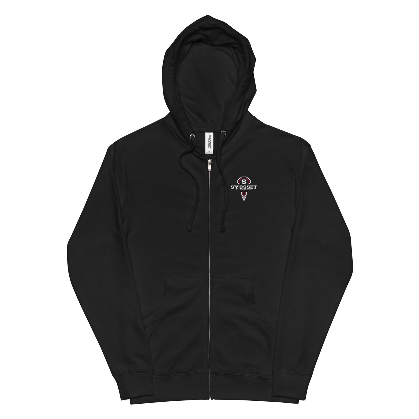 Adult Syosset Lacrosse Fleece Zip Up Hoodie