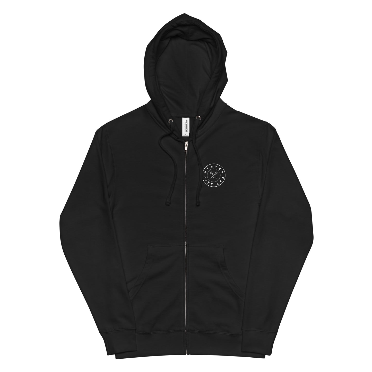 Adult Denver City Lax Fleece Zip Up Hoodie