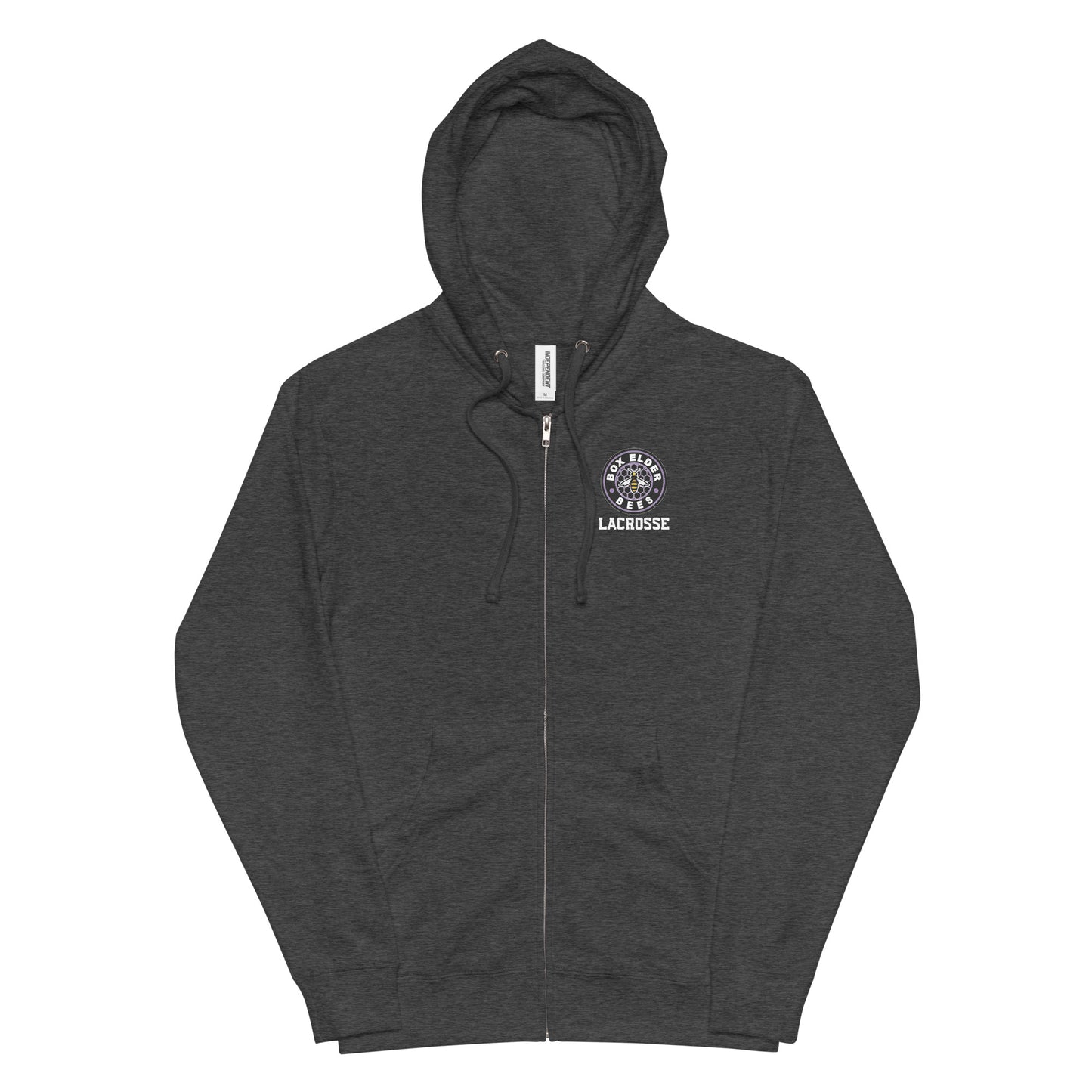 Adult Box Elder Lacrosse Fleece Zip Up Hoodie