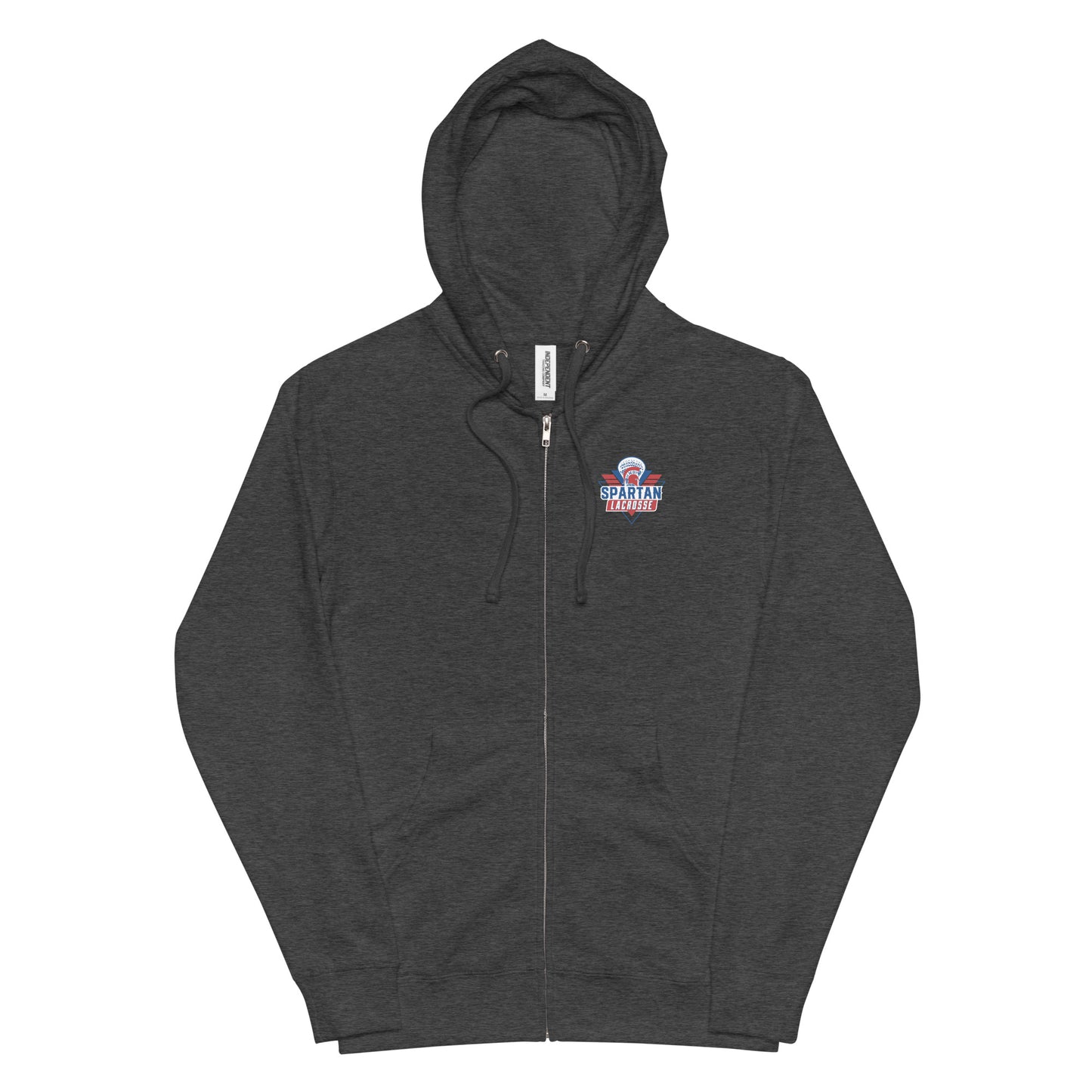 Adult Bixby Spartan Lacrosse Fleece Zip Up Hoodie