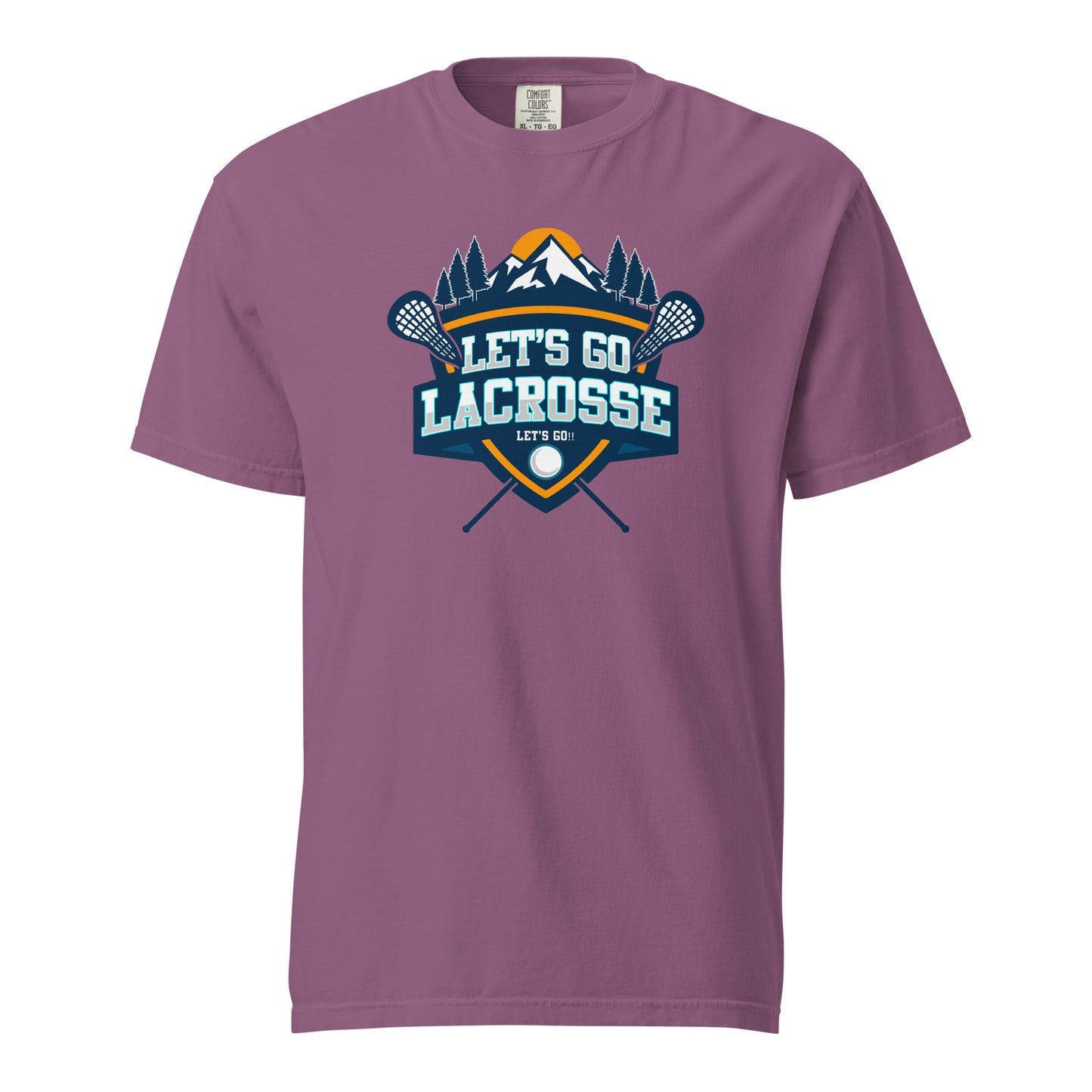 Adult Let's Go Lacrosse Comfort Colors T-shirt