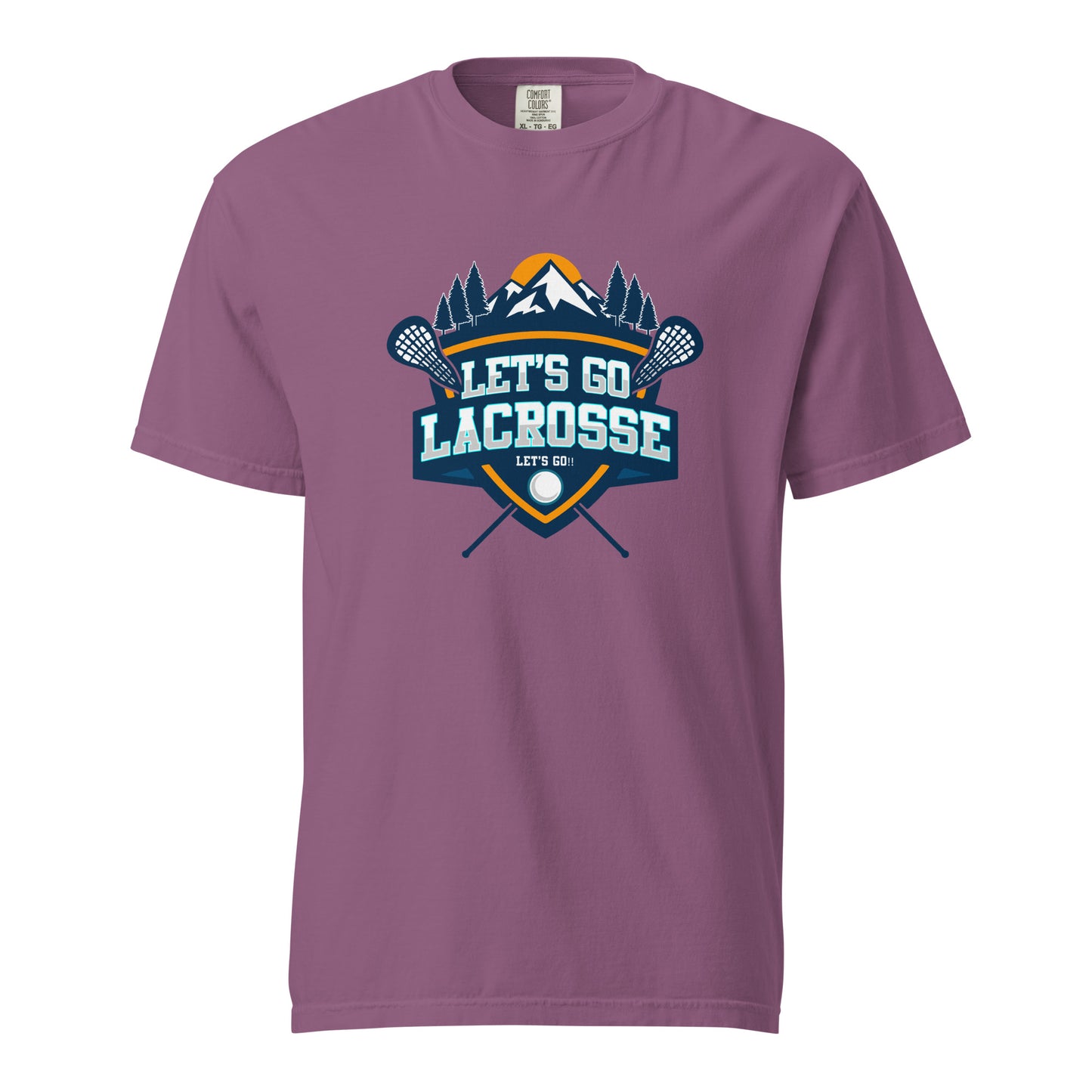 Adult Let's Go Lacrosse Comfort Colors T-shirt