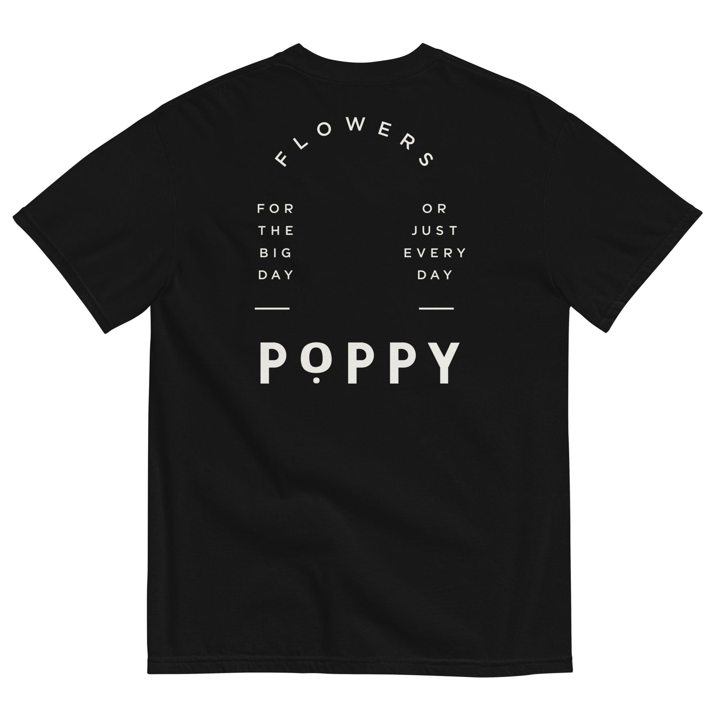 Adult Poppy Flowers Comfort Colors T-Shirt