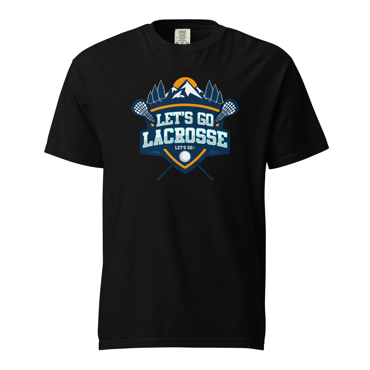 Adult Let's Go Lacrosse Comfort Colors T-shirt