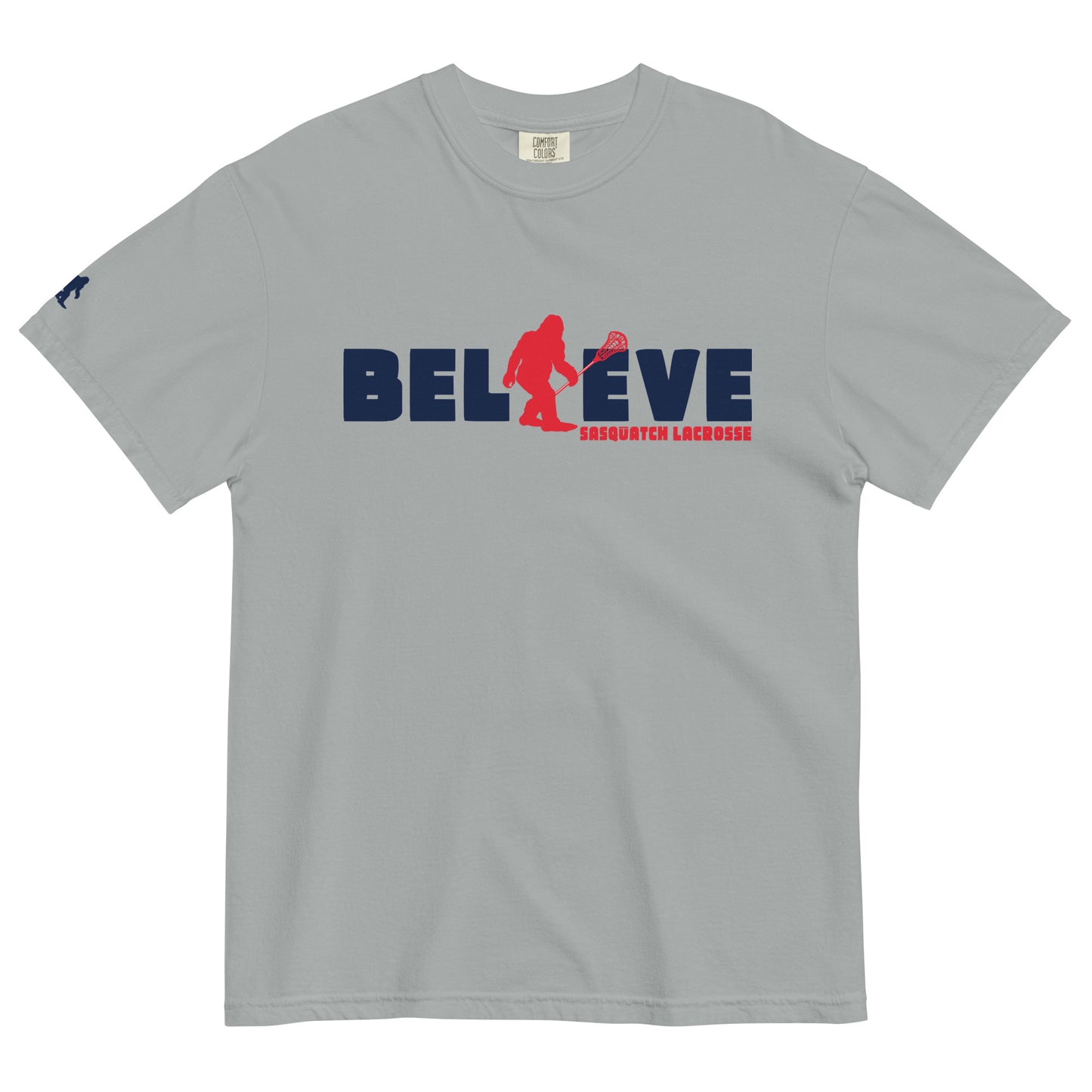 Adult Sasquatch Lacrosse Comfort Colors T-shirt