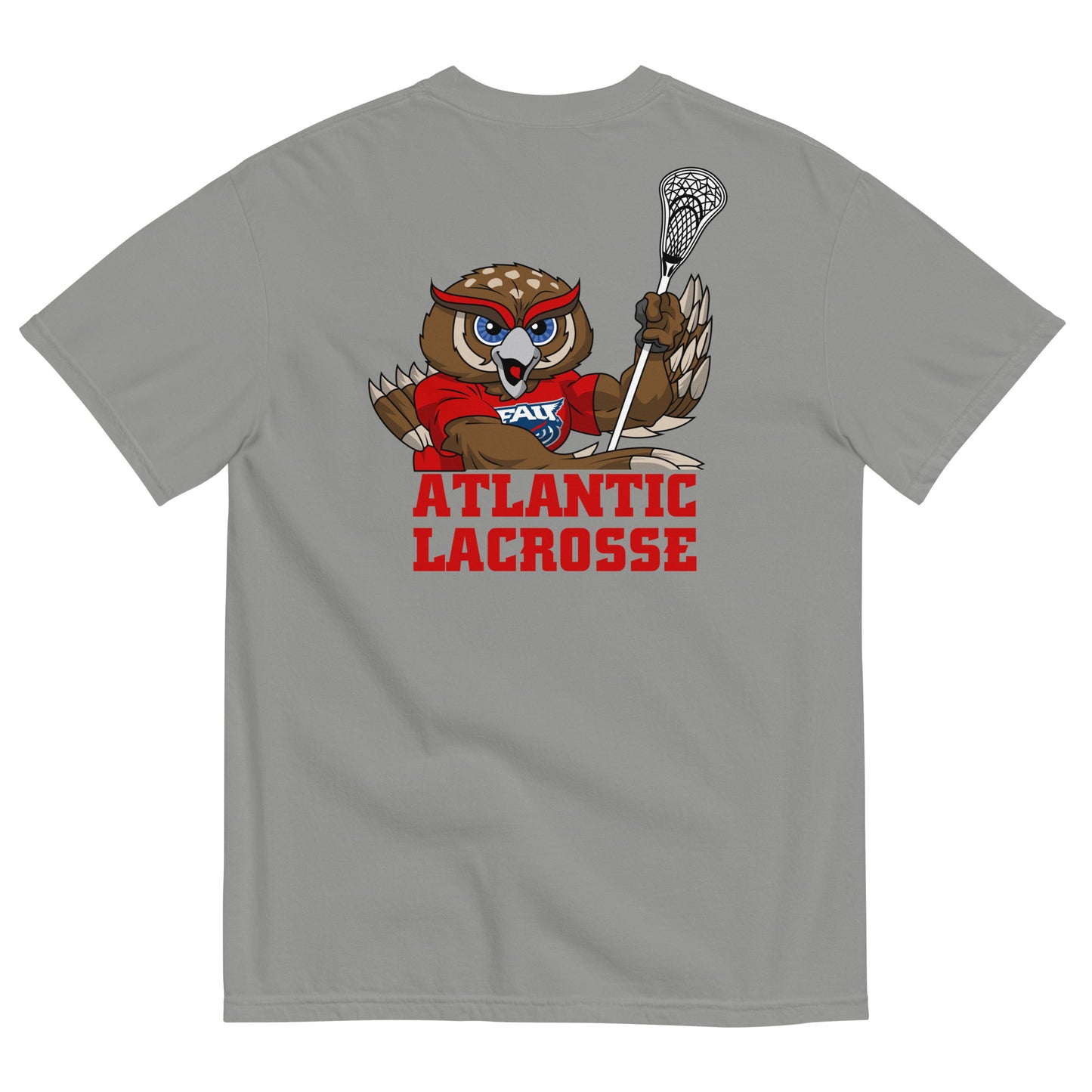 Adult FAU Lacrosse Comfort Colors T-Shirt | Open Owlsley