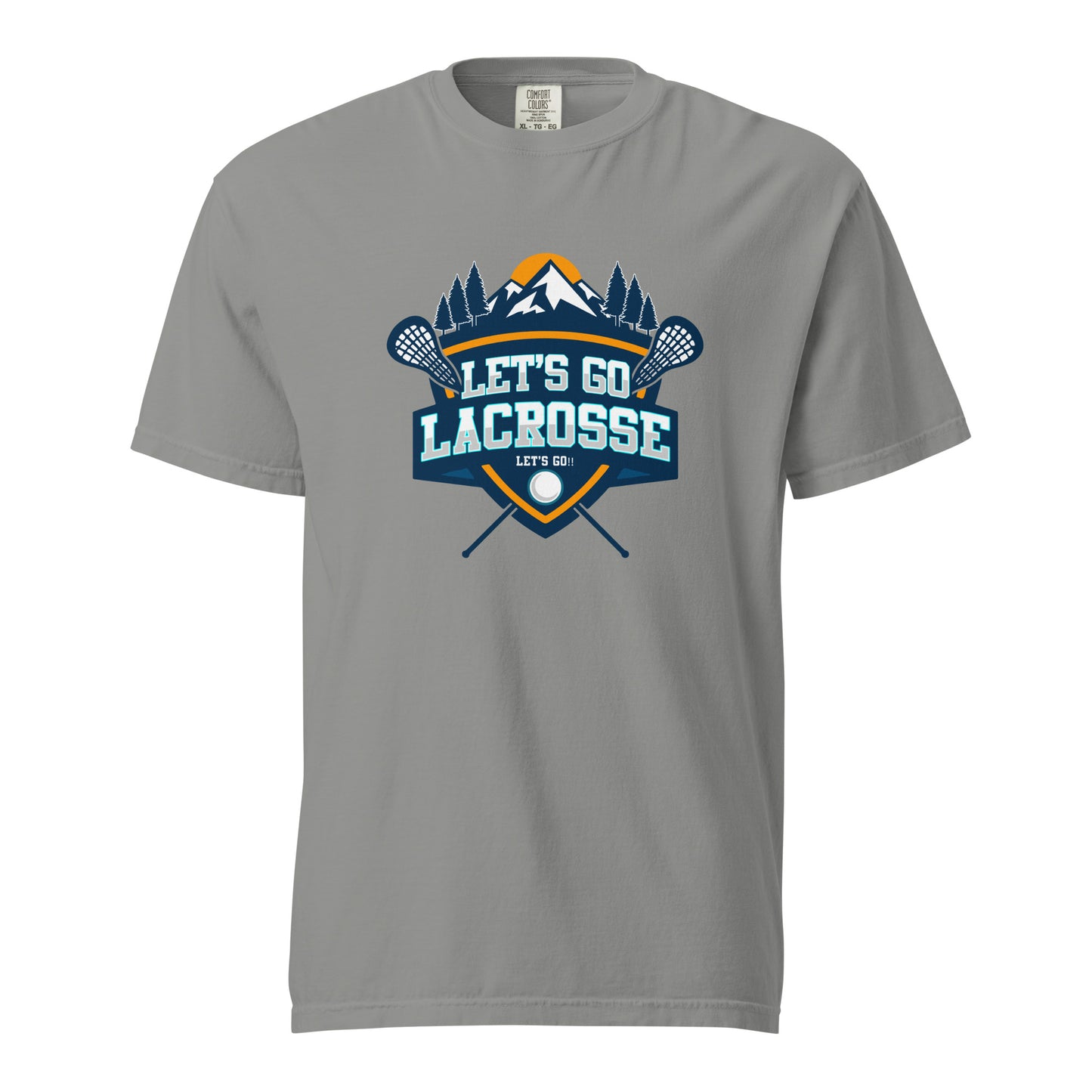 Adult Let's Go Lacrosse Comfort Colors T-shirt