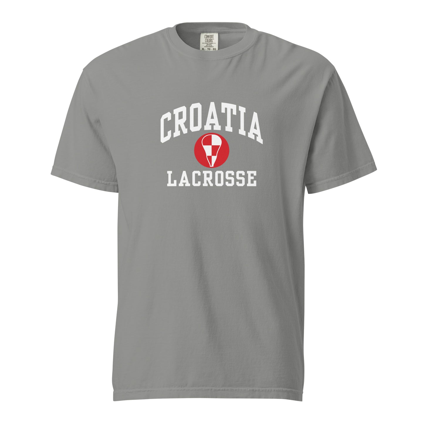 Adult Croatia Lacrosse Comfort Colors T-shirt