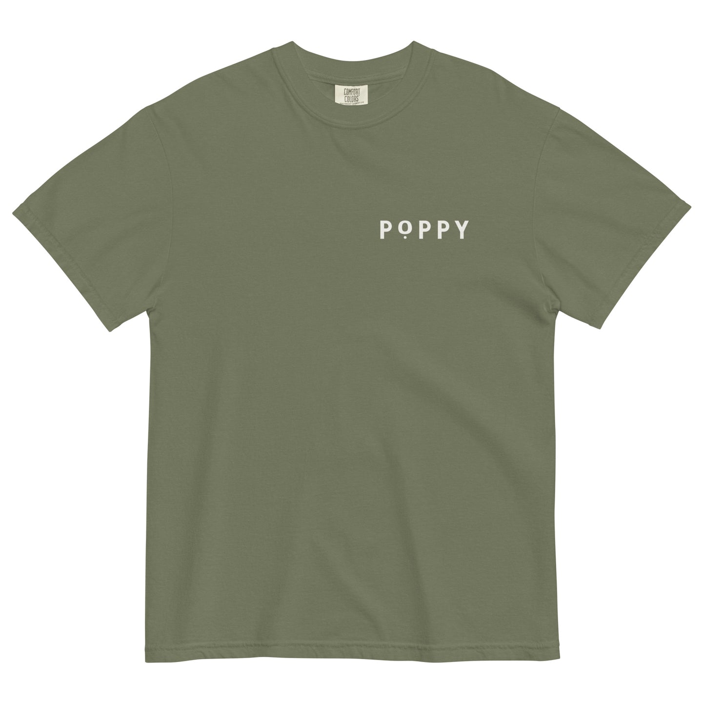 Adult Poppy Flowers Comfort Colors T-Shirt