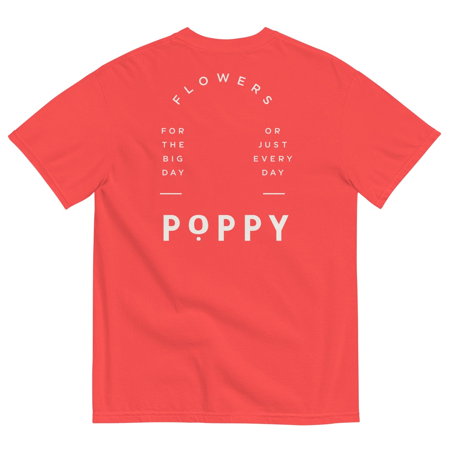 Adult Poppy Flowers Comfort Colors T-Shirt