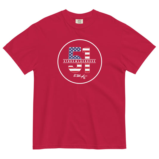 Adult 51 Stars Lacrosse Comfort Colors T-Shirt