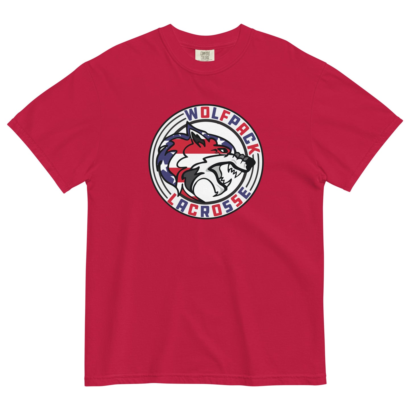 Adult Wolfpack Lacrosse Comfort Colors T-Shirt