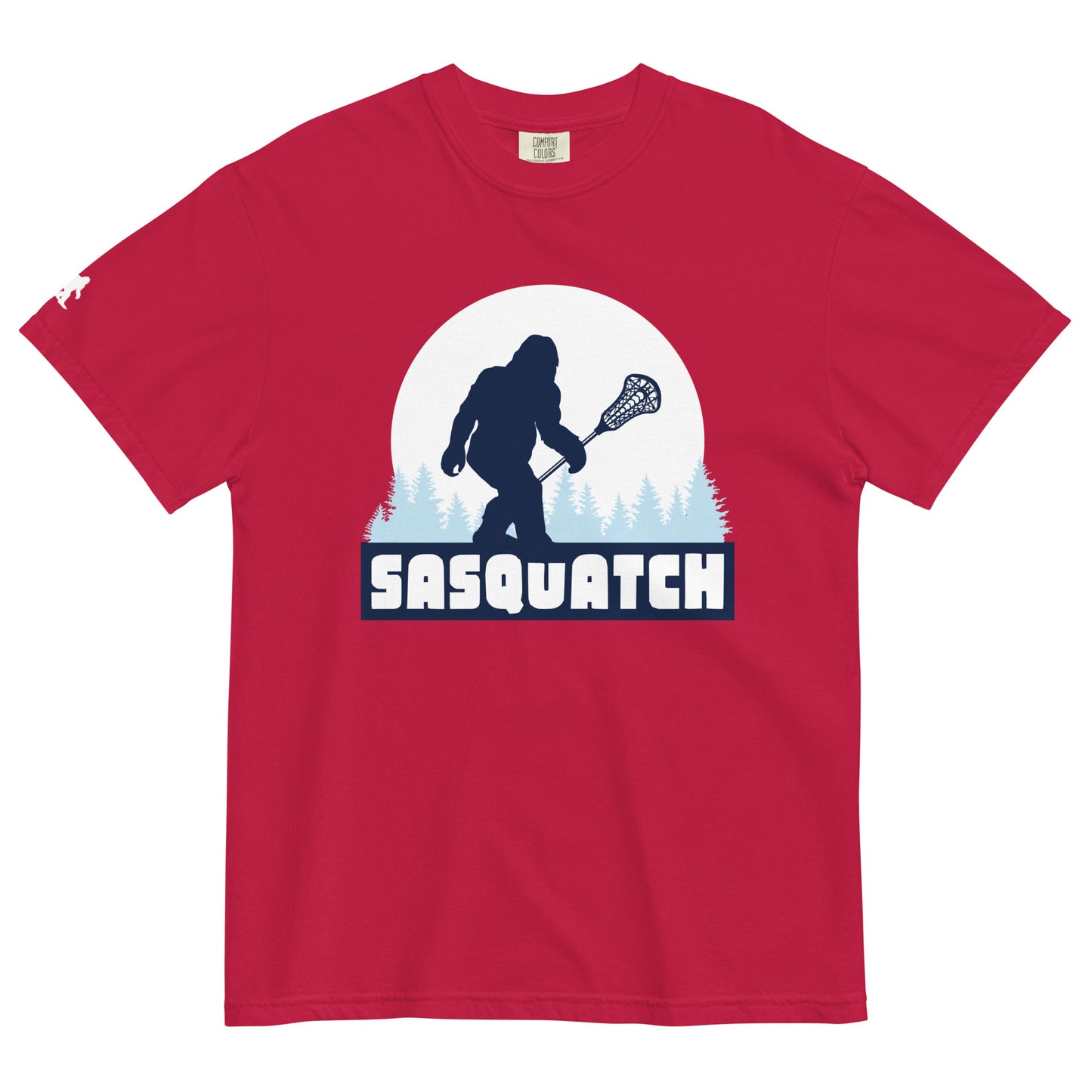 Adult Sasquatch Lacrosse Comfort Colors T-shirt