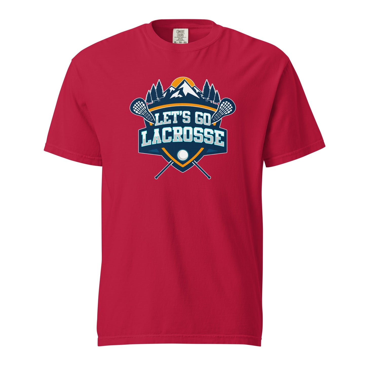 Adult Let's Go Lacrosse Comfort Colors T-shirt