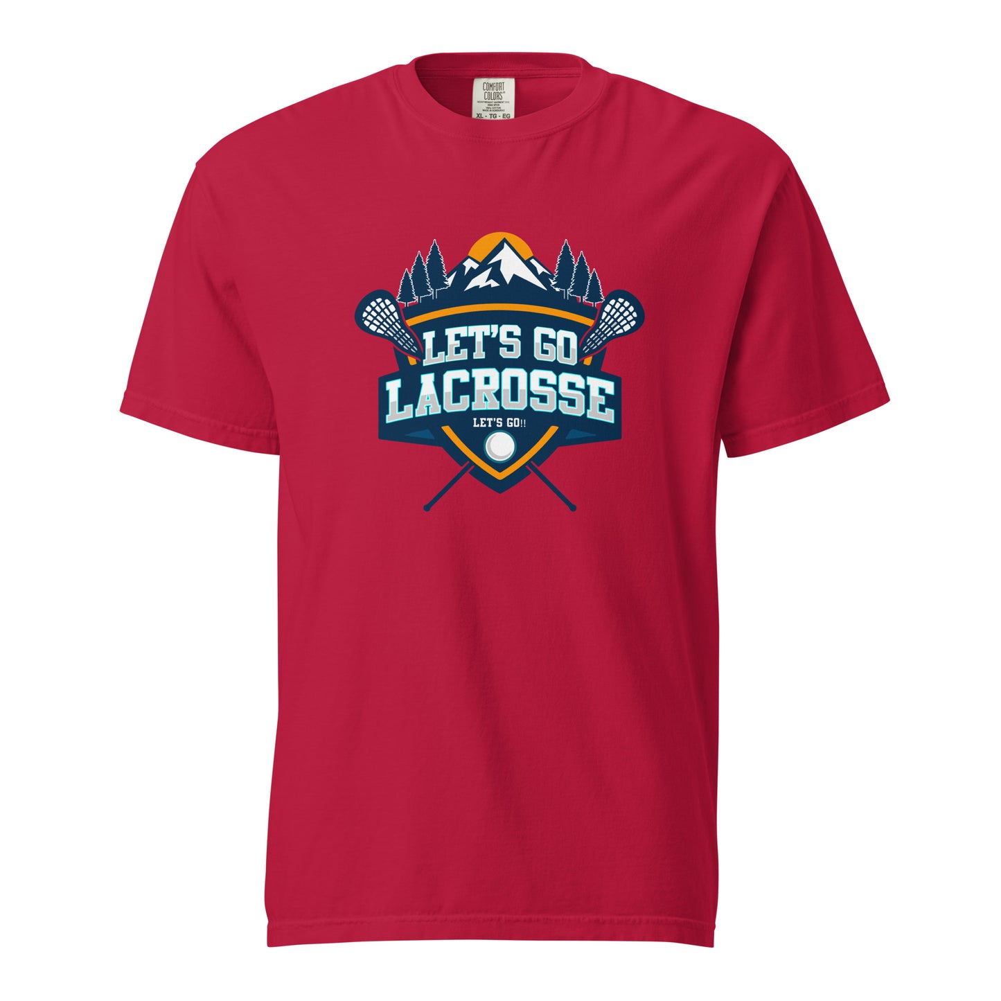 Adult Let's Go Lacrosse Comfort Colors T-shirt