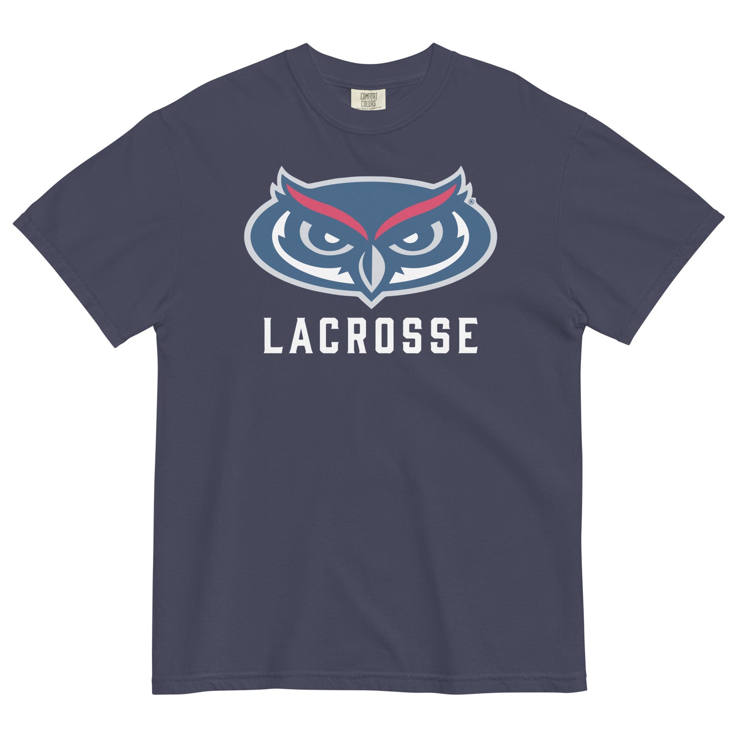 Adult FAU Lacrosse Comfort Colors T-Shirt