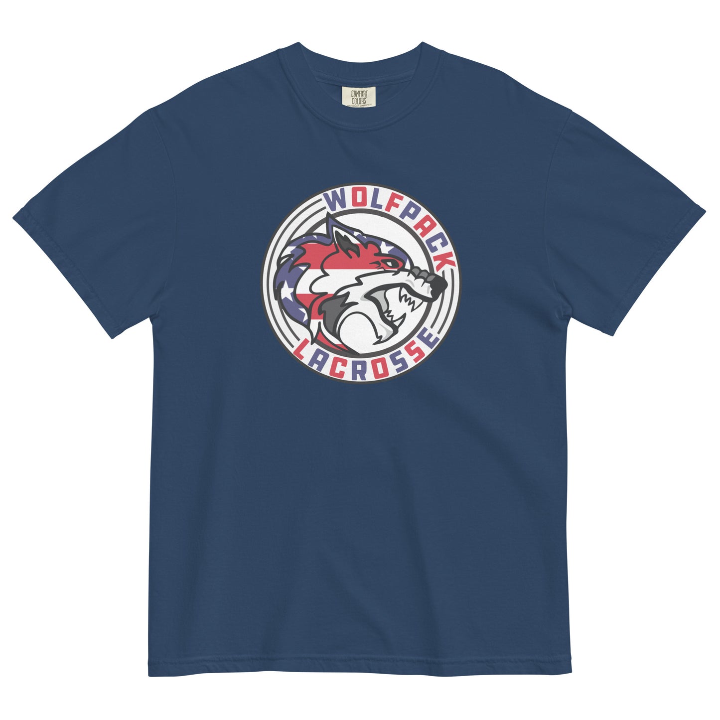 Adult Wolfpack Lacrosse Comfort Colors T-Shirt