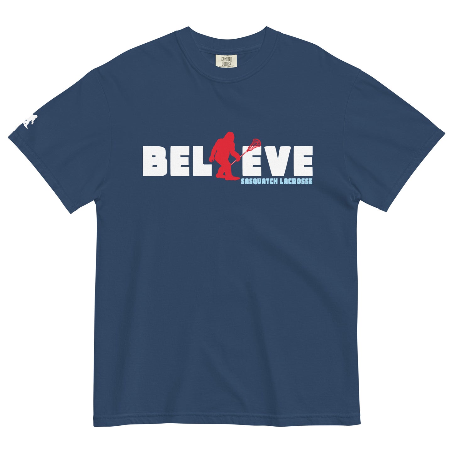 Adult Sasquatch Lacrosse Comfort Colors T-shirt